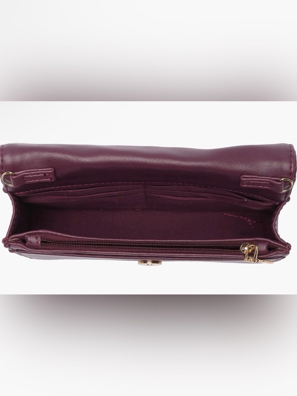 NWT Badgley Mischka Studio Crossbody Bag in Plum NWT - Picture 5 of 5